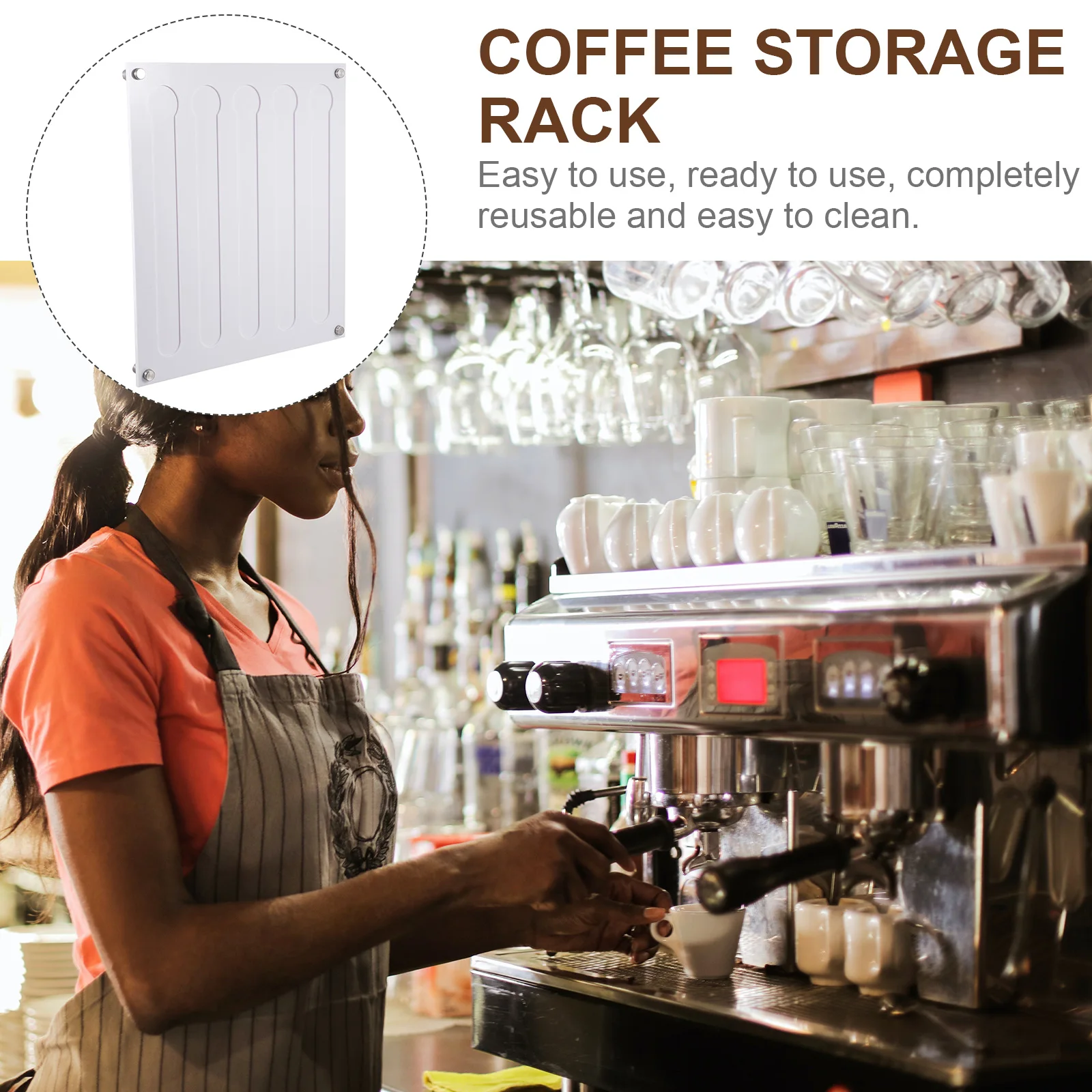 

Coffee Capsule Holder Storage Box Rack for Capsules Organizer Wall-mounted Display Stand