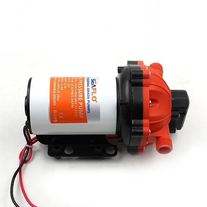 

SEAFLO 51 Series 12V SFDP1-050-060-51 3.0-20.0LPM 17-60PSI Diaphragm Pump for Marine Boat RV