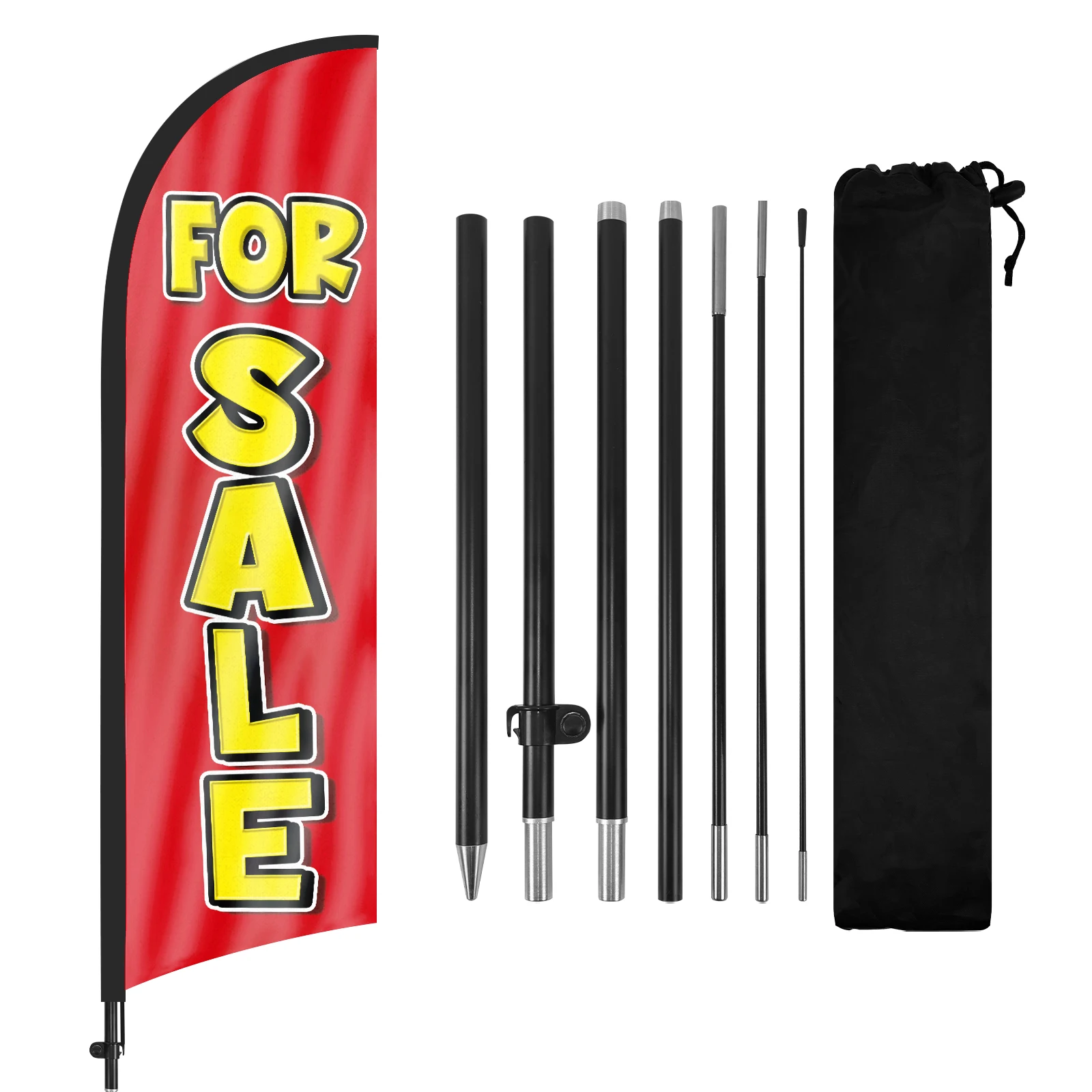 FSFLAG 1PCS 280CM The Sale2 Feather Flag with Flagpole Advertising Outdoor Banner Decoration for Business and Storefront