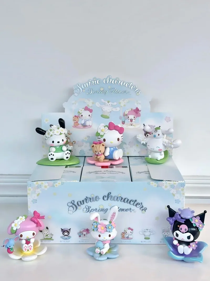 

Новая серия Kitty Cat Flower Intent, серия слепых коробок, загадочная коробка, милая кавайная модель куклы, любимая украшение для девочек, кулон, подарок