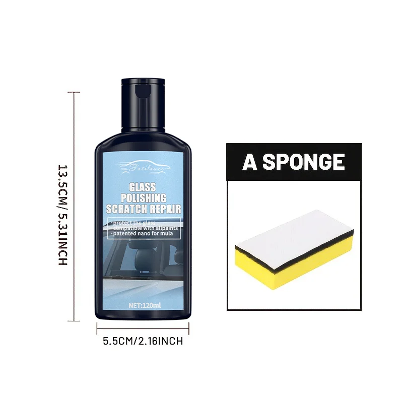 Glass scratch remover - Car window scratch polishing, rearview mirror repair liquid, watch glass scratch repair agent