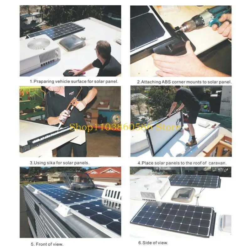 242A ABS Junction Box Link Solar Weatherproof ABS Solar Double Cable Entry Gland RV Yacht Modification Supplies