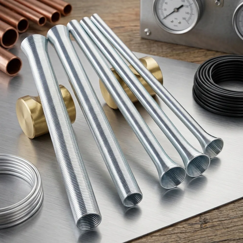 Air Conditioning Copper Tube Bender Kit 5 Sizes Including 1/4 5/16 3/8 1/2 and 5/8 Inch for Professional and DIY HVAC Work