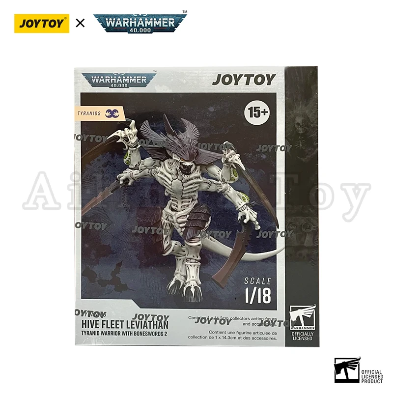 JOYTOY 1/18 Figurka akcji 40K Tyranids Hive Fleet Leviathan Tyranid Warrior with Boneswords 2 Anime Model Toy