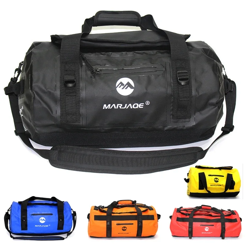 30L/60L/90L Waterproof Kayak Duffel Bag Dry Saddle Luggage Storage Beach Rafting Motorcycle Travel Camping Swimming Bags