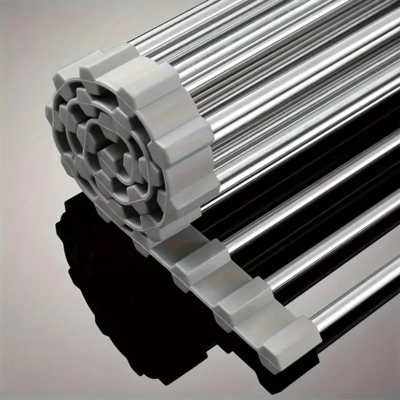 

Stainless Steel Drain Rack Dish Drying Rack thermal insulation sink drain pad Kitchen Storage Tool Folding Roller Blind