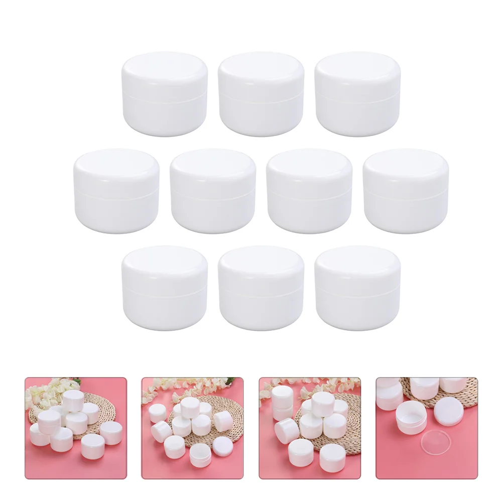 

10 Pcs Packing Box Creams Jars Sample Container Pp Empty Storage Cosmetics Plastic Lotion