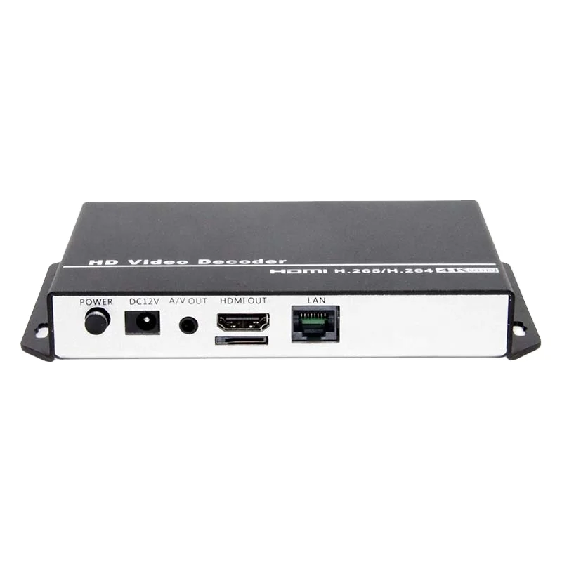 

4K60 H.265 H.264 Low Latency HDMI Video Decoder High Image Quality Transmitter IP RTMP RTSP UDP HTTP Remote Control