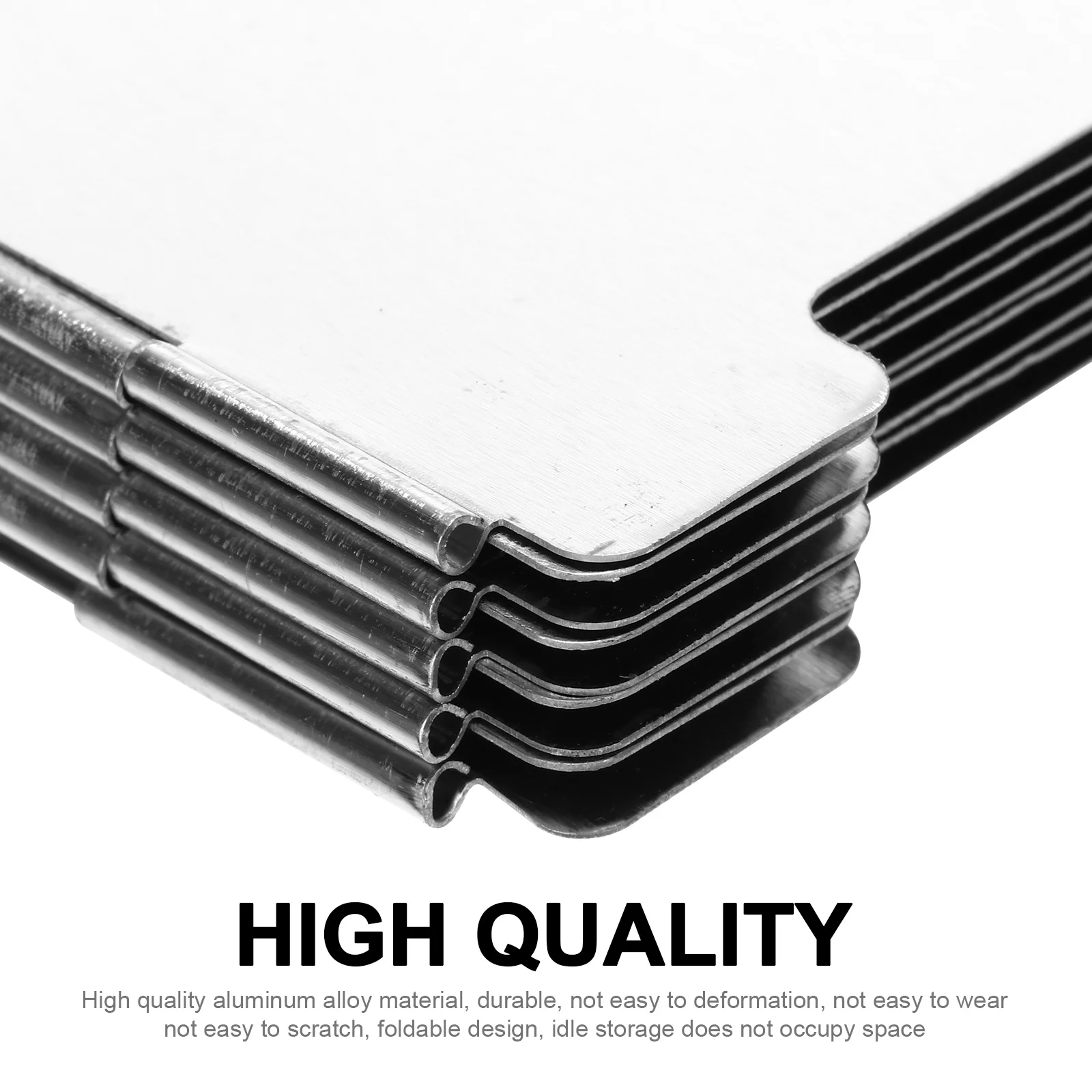 1 قطعة سبائك الألومنيوم موقد قابل للطي الزجاج الأمامي دائم في الهواء الطلق التخييم الشواء الزجاج الأمامي سبائك الألومنيوم الفضة الزجاج الأمامي