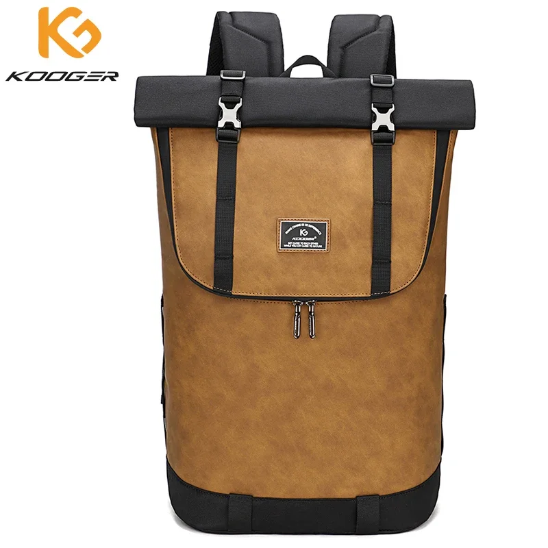 

Laptop Backpack Women Men Roll Top Waterproof Travel Hiking Rucksack Lightweight Casual Daypack Stylish School Bag