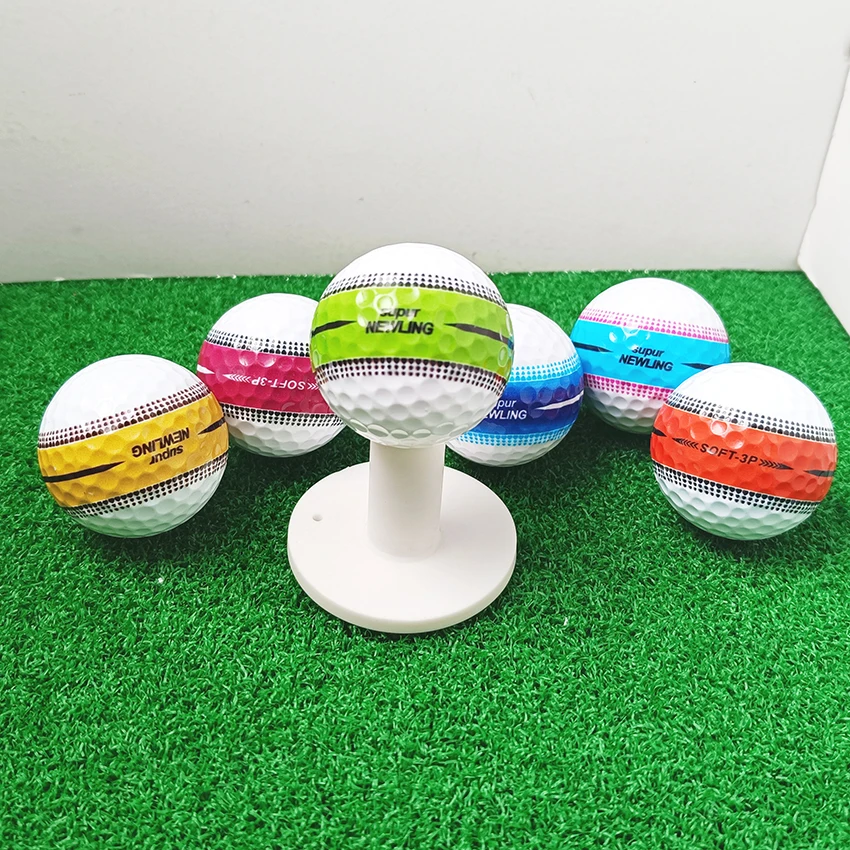 Supur NEWNING Golf Games Ball Super Long Distance Three layer Ball for Professional Competition Game Balls Massaging Ball