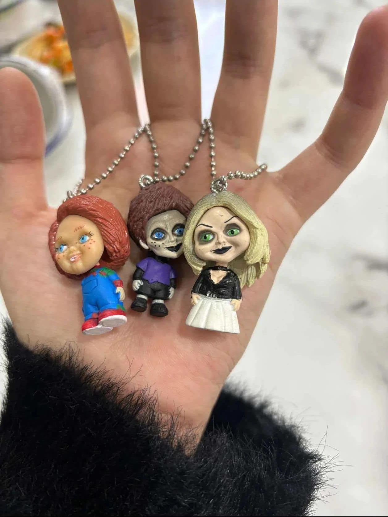 

New Ghost Doll Modeling Blind Box Horror Action Figure Toys Decoration Shaking Pendant Charm Keychain Fans Holiday Gifts