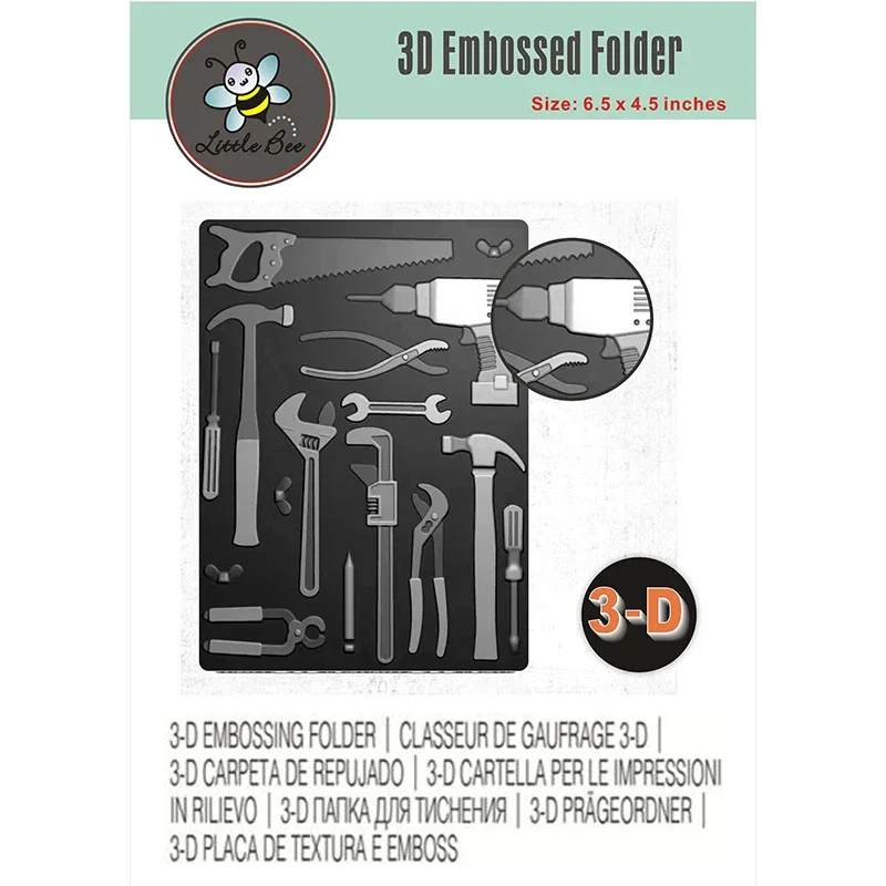 Newly Arrived Toolbox 3d Embossing Folder And Supporting Molds