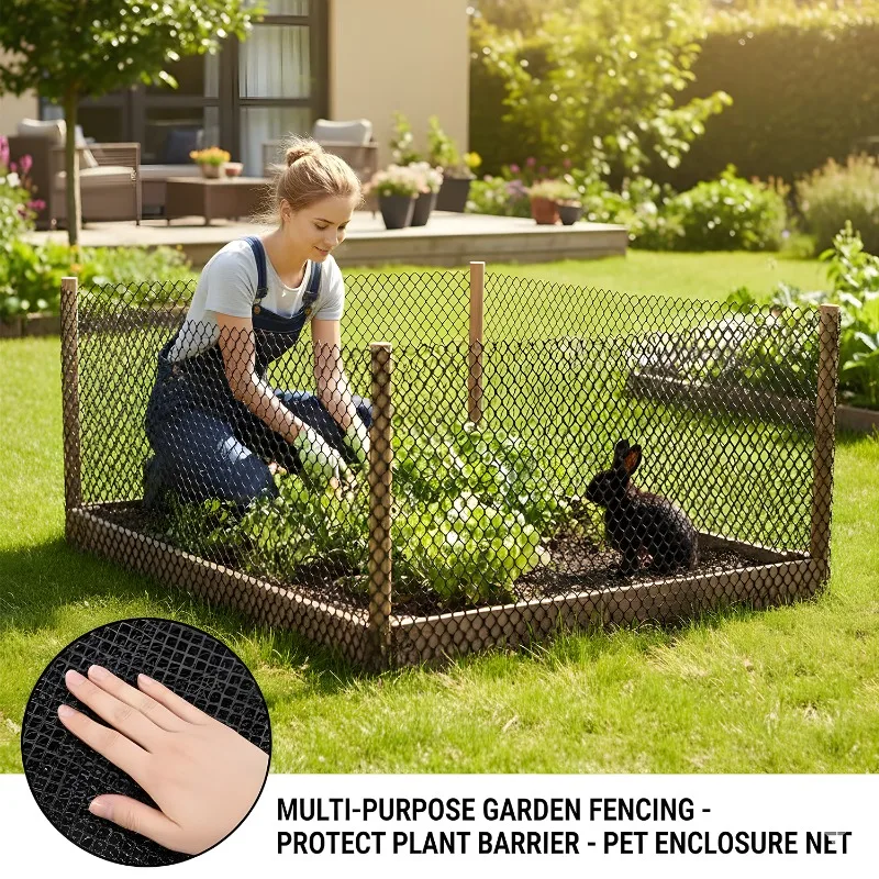 Plastic Wire Mesh 1mx1m/0.4mx3m Plastic Fence Roll Garden Net Cat Pet Chicken Wire Mesh Household Plastic Net Fence Breeding Net