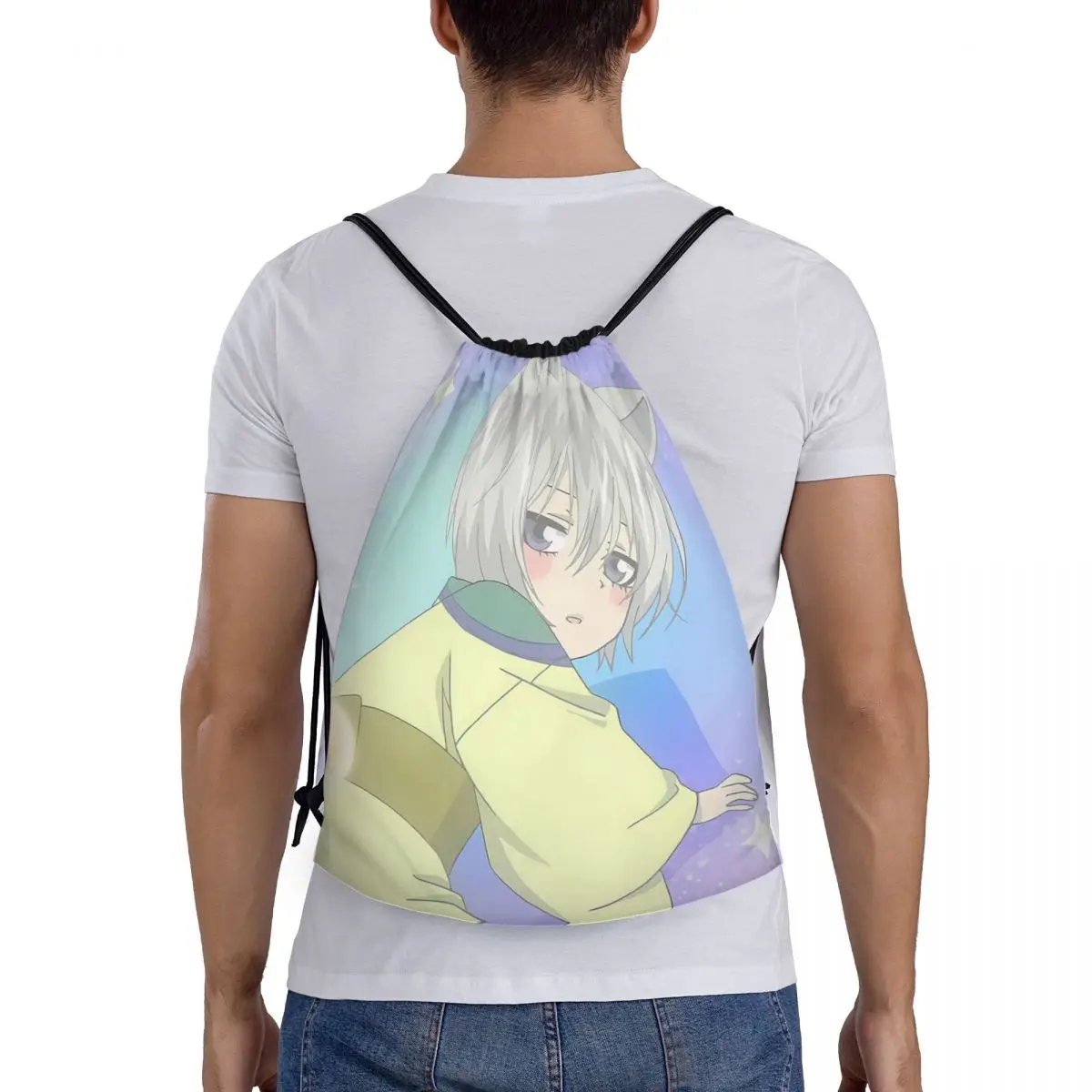 

Anime Kamisama Kiss Nanami Tomoe Backpacks Casual Drawstring Bundle Pocket Storage Bag Book Bags for Travel School