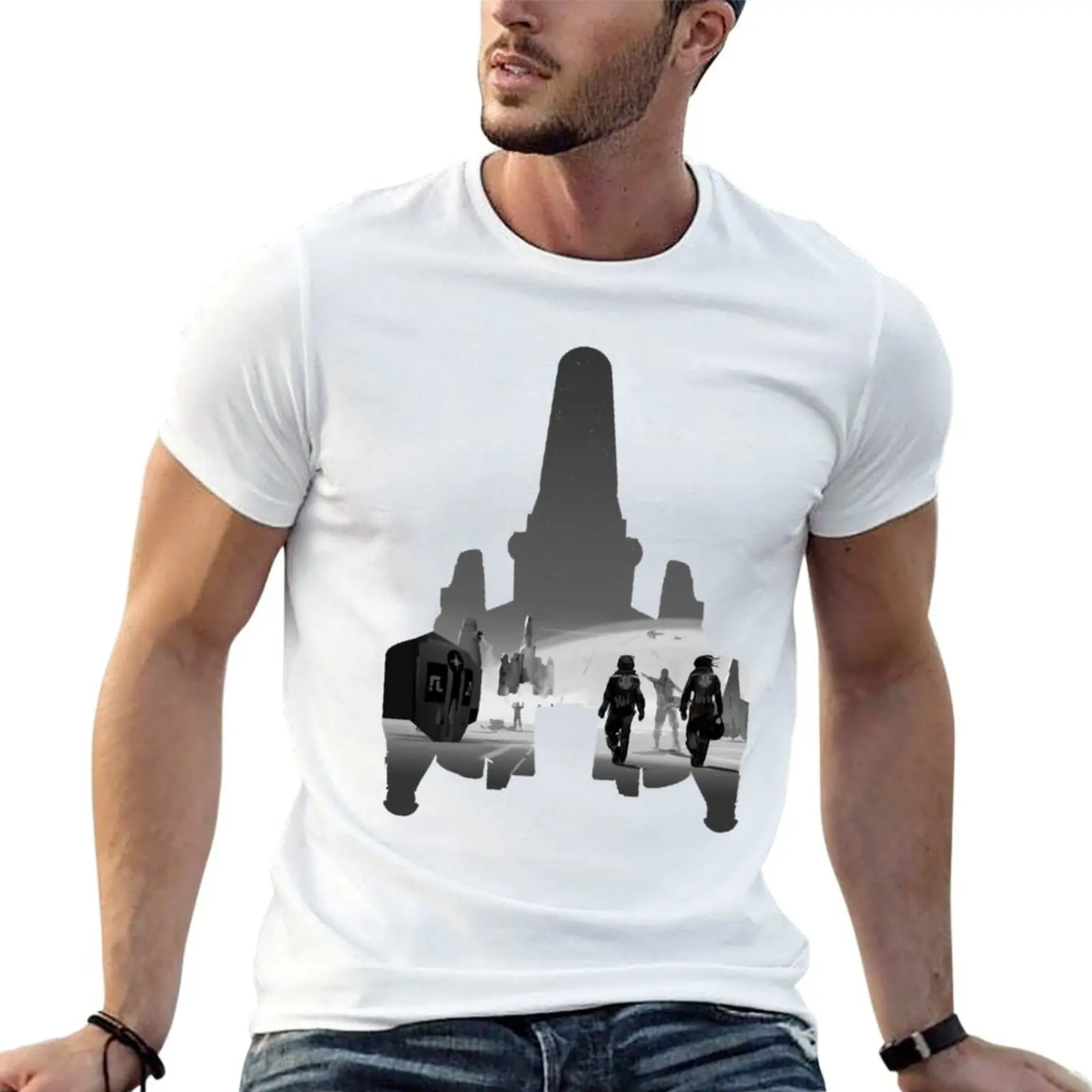 

Men Men Women Shadows T-Shirt cotton heavy t Funny Fan man shirts t cotton 100% shirt Gunstar