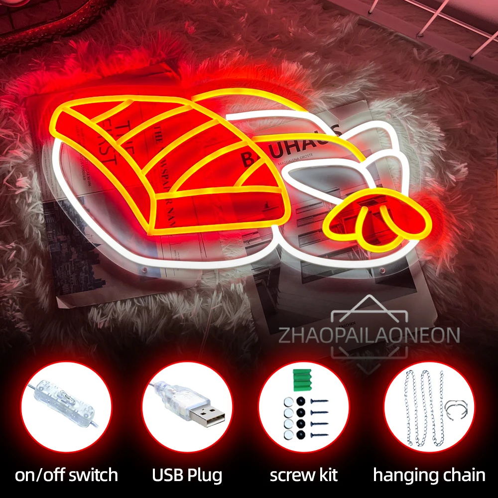 Sushi Neon Sign Led Lights Japanese Food Shop Restaurant Neon Led Sign Dinning Room Decor Wall Hanging Neon Light Signs USB