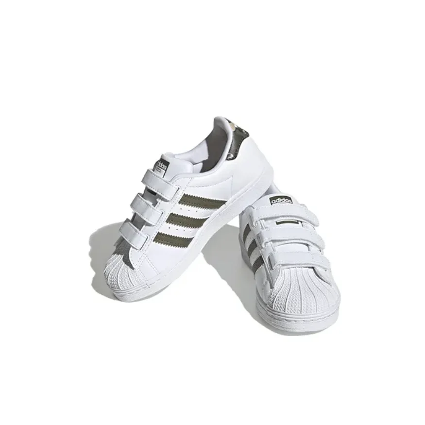 Adidas Originals Zapatos informales bajos, antideslizantes, con absorción de impactos, resistentes al desgaste, cómodos y ligeros, color blanco