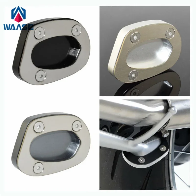 

waase For Triumph Thruxton 1200 1200R 2016 2017 2018 2019 2020 Kickstand Foot Side Stand Extension Pad Support Plate