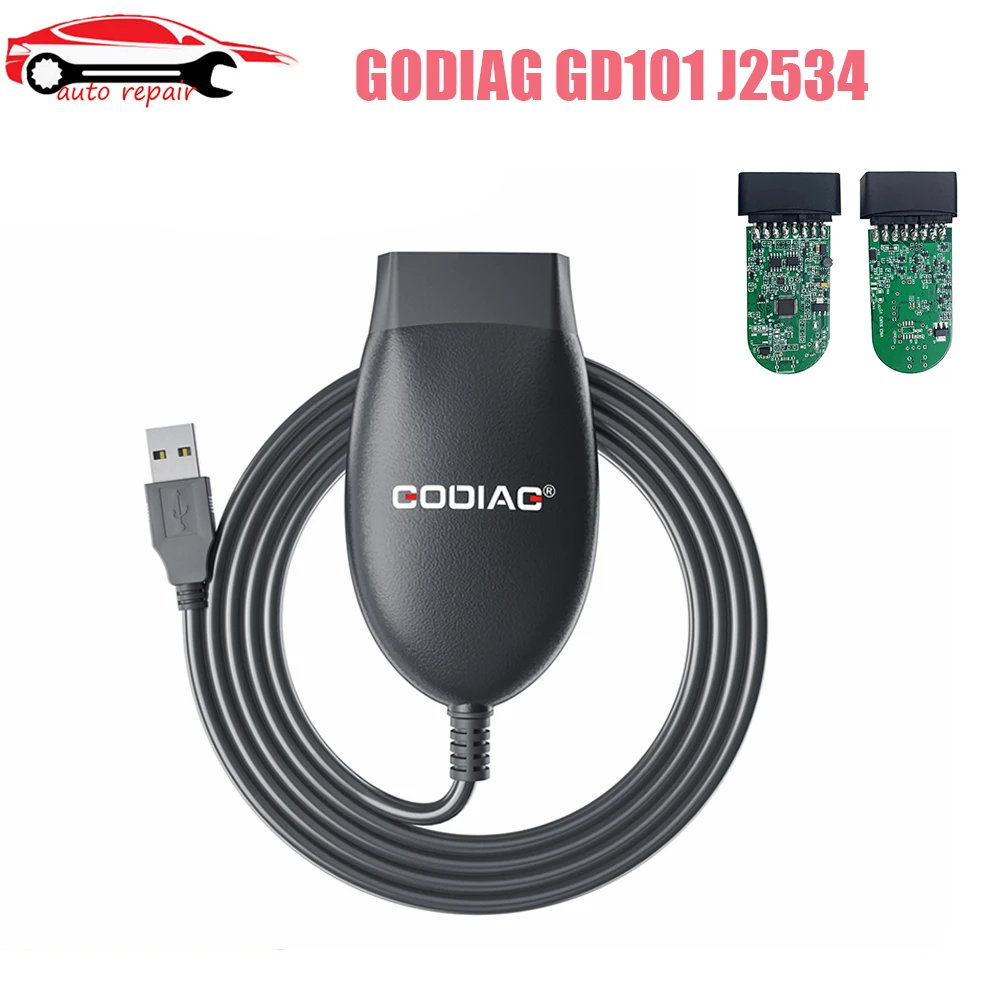 

A+++ GODIAG GD101 J2534 Compatible with J2534 Passthru & ELM327 Diagnose J1979 Compatible Vehicles Switch Mode Automatically