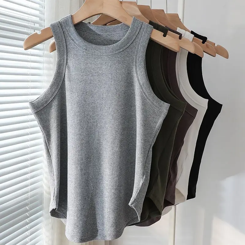 Women Slip shirts Pullovers Sleeveless Camisole Women Sweatshirt Retro Y2k Shirts Vest Waistcoat Ladies Tops Girls T-shirts