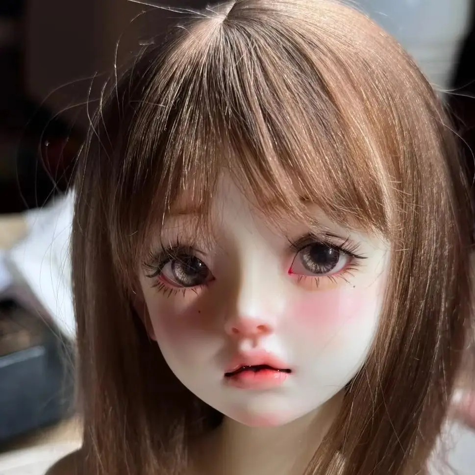 New BJD doll 1/4 kala girl with thick No makeup Nude DolBonnie single head, , popovy sisters, resin, toy angel, just a head