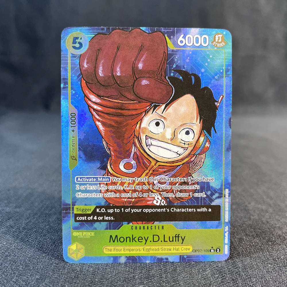 BANDAI Anime ONE PIECE Cards Textured OP07 Collection Card OPCG Cards Trading Card Luffy Ace Hancock English Proxy Card