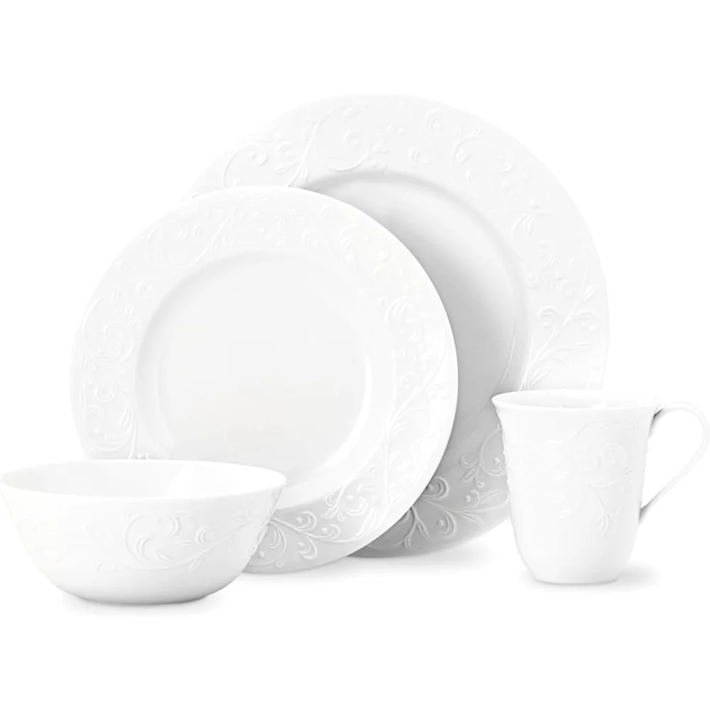 

Opal Innocence Carved Four-Piece Dinnerware Set by Lenox 806686