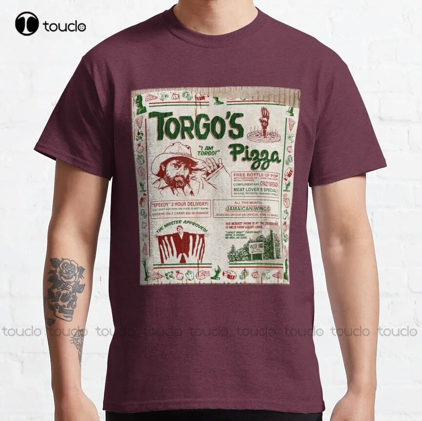 Torgo's Pizza mst3k mystery science theater 3000 Classic T-Shirt mens casual shirts Custom aldult Teen unisex digital printing