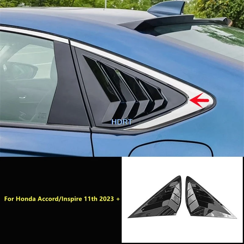 Car Styling Rear Window Glass Louver Shutter Shell Blind Air Vent Outlet Cover Accessories For Honda Accord/Inspire 11th 2023 +