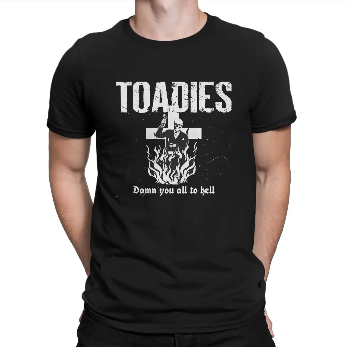 Music Men TShirt TOADIES Band Crewneck Tops 100% Cotton T Shirt Humor Top Quality Birthday Gifts