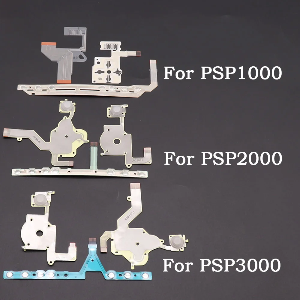For PSP 1000 2000 3000 Game Controller Repair Keyboard Conductive Membrane Keys Left Right Volume Ribbon Flex Cable