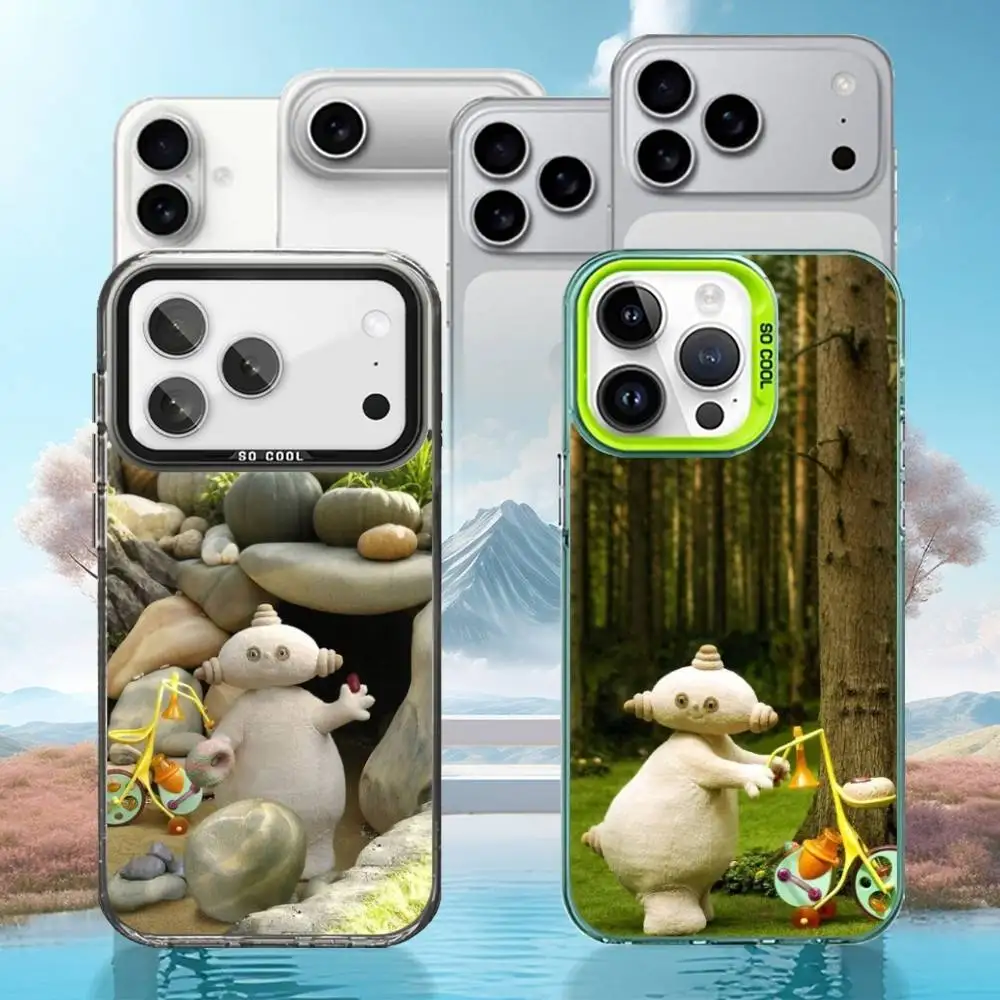 

In The Night Garden Maka Paka Phone Case For iPhone17,16,15,14,13,12,11 Plus,Pro Silver Matte Shockproof Cover