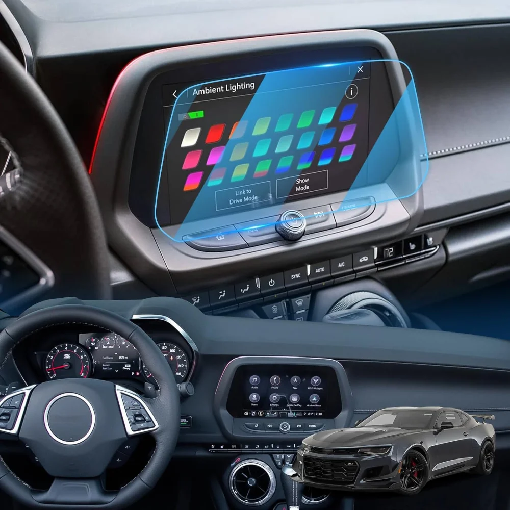 

8-дюймовый автомобильный GPS-навигатор для Chevrolet Camaro 2016-2019, аксессуары для экрана, закаленное стекло, устойчивая к царапинам защитная пленка