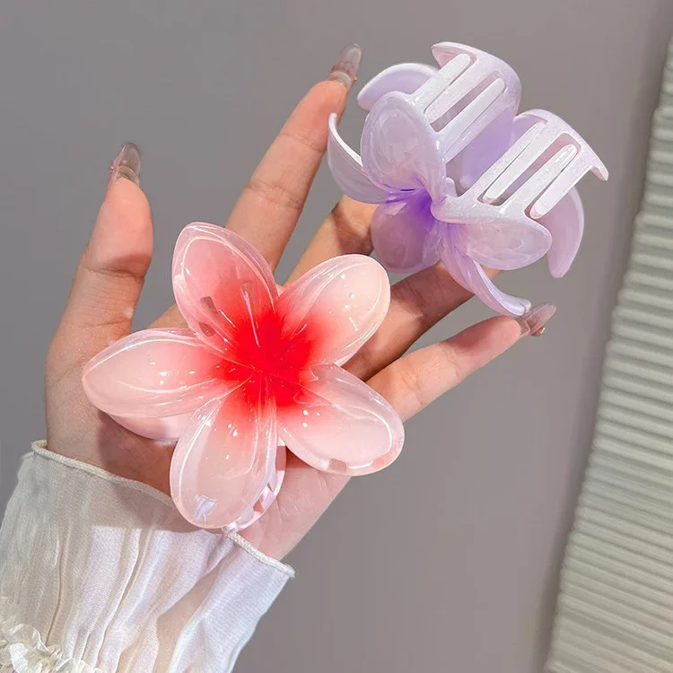 4pcs Mode Frauen Blume Haars pangen Urlaub Böhmen Ei Blume Haars pangen Haars pangen Mädchen große Haarnadeln Haarschmuck