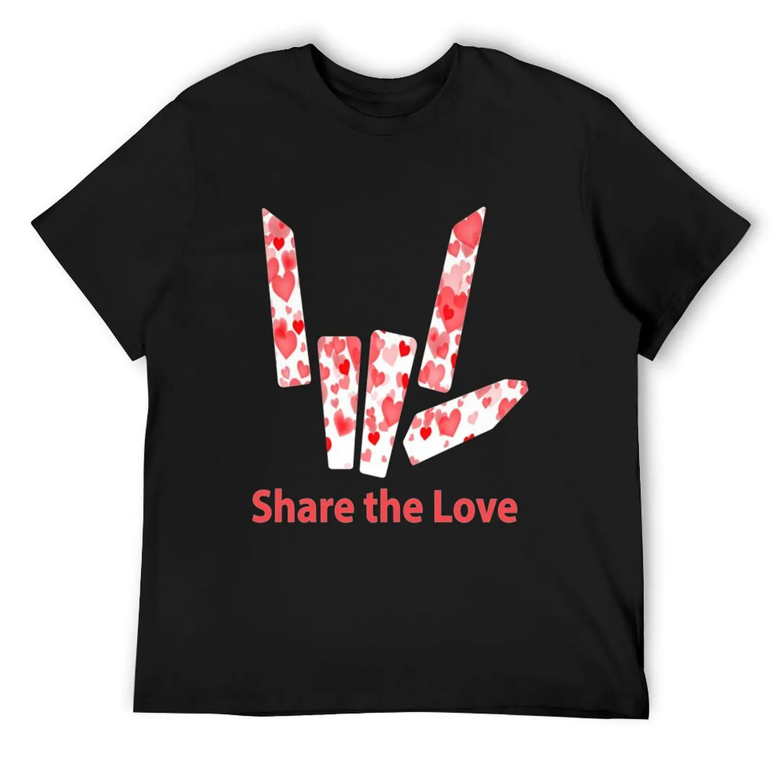 

Share The Love T-Shirt cotton graphic tees heavyweights luxury designer men tshirt