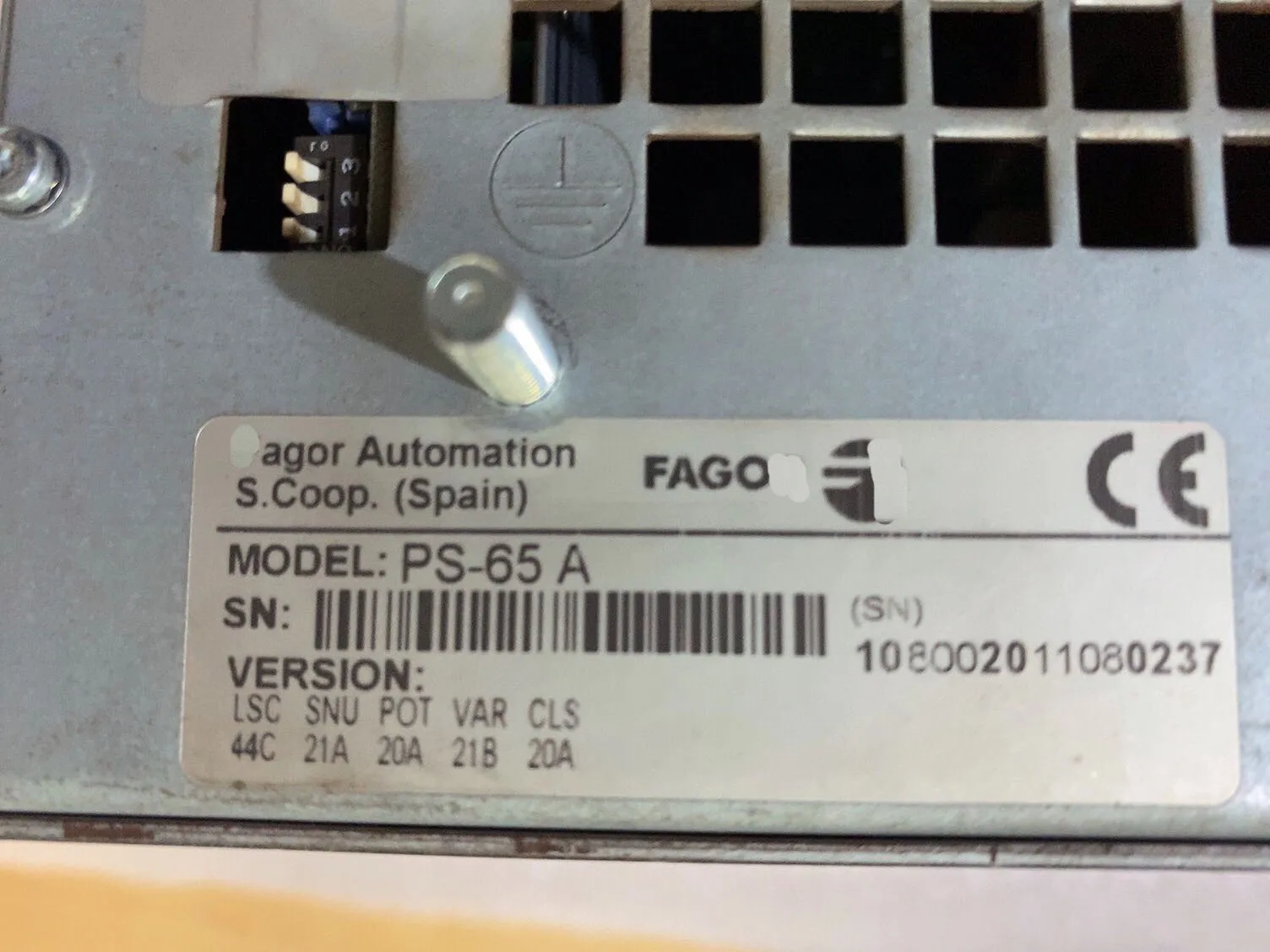 مصدر الطاقة PS-65A لـ Fagor PS-65 A