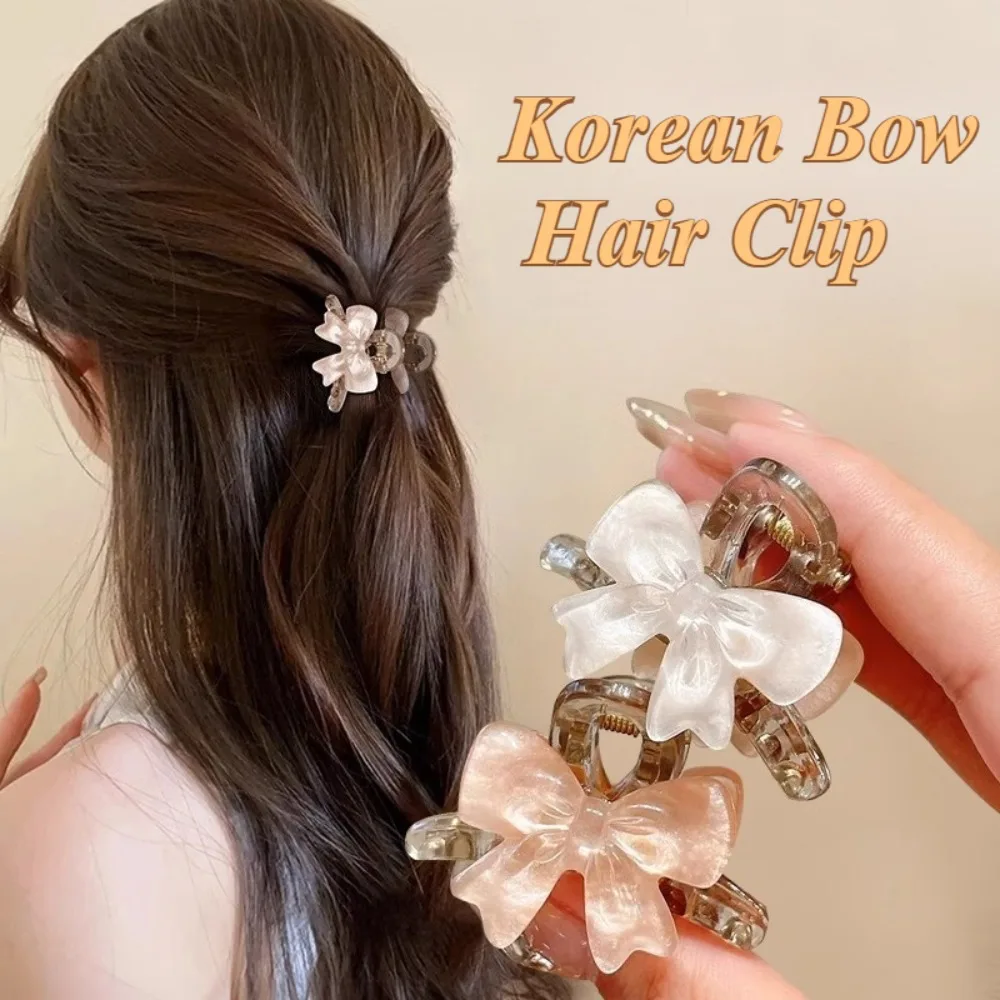 

1 шт., корейская заколка для волос с бантом, пластиковые заколки для девочек и женщин, милая заколка для волос, аксессуары для волос для детей, рождественские подарки