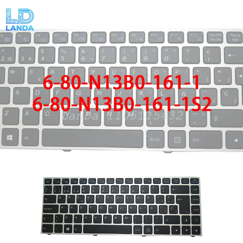 

Клавиатура ноутбука MP-13C26E0J43063 MP-13C26E0J4306 6-80-N13B0-161-1/MP-13C26E0J43069 6-80-N13B0-161-1S2 Испанский SP