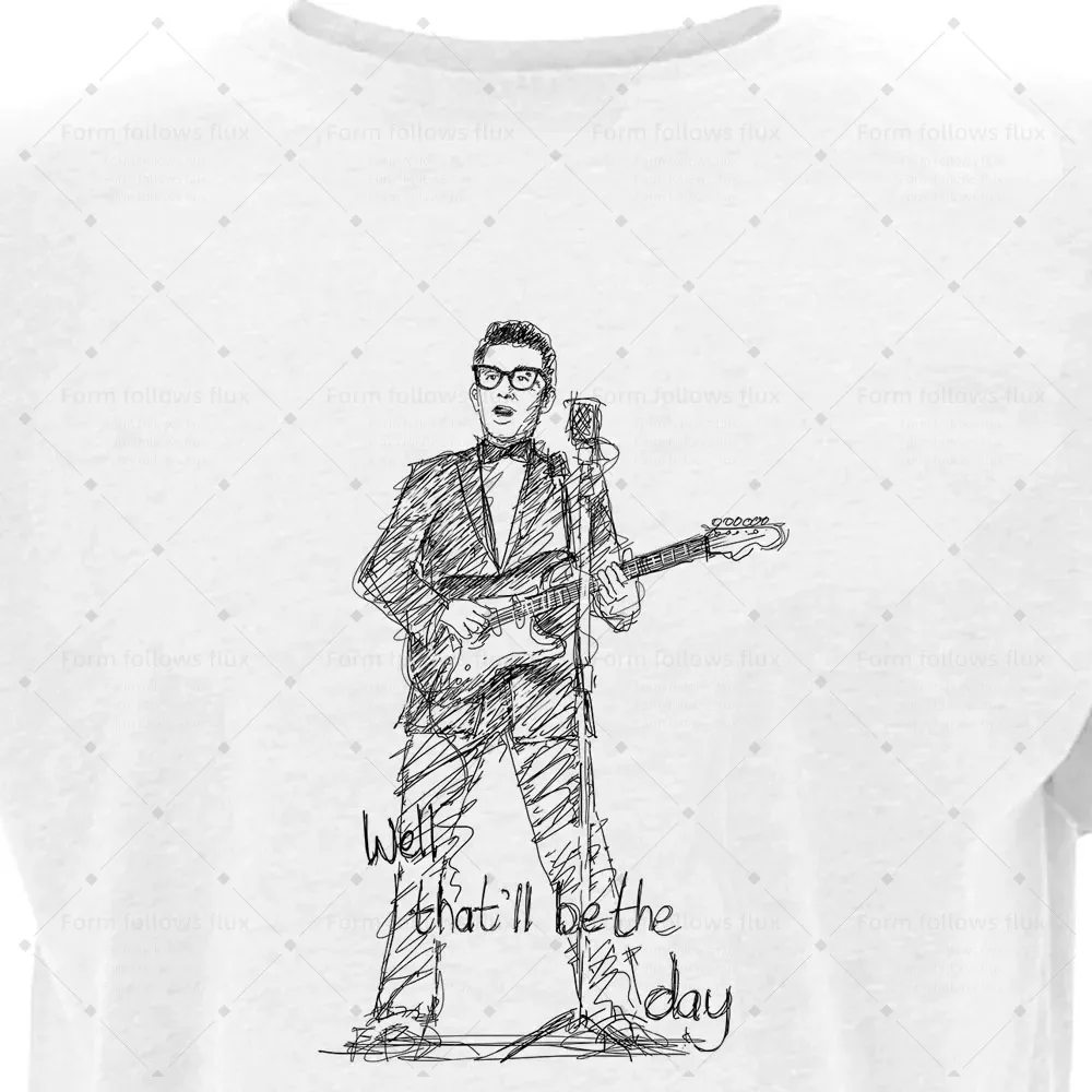 

2026 men T-Shirt Hoodie Buddy Holly Back in the day Dads Rock The Guitarists The Singers Hand Drawn Comic style Unisex S-6XL Plu