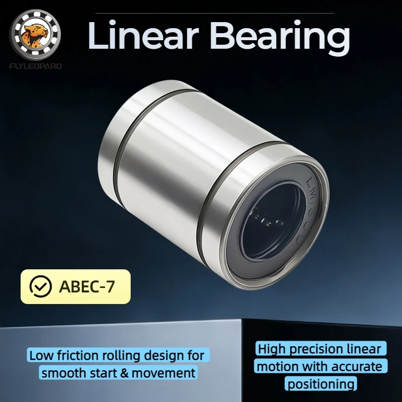 1 unidad de rodamientos lineales LM3UU LM4UU LM6UU LM8UU LM10UU LM8LUU LM12LUU de 3mm, 4mm, 5mm, 6mm, 8mm, 10mm, 12mm para piezas de impresora 3D CNC