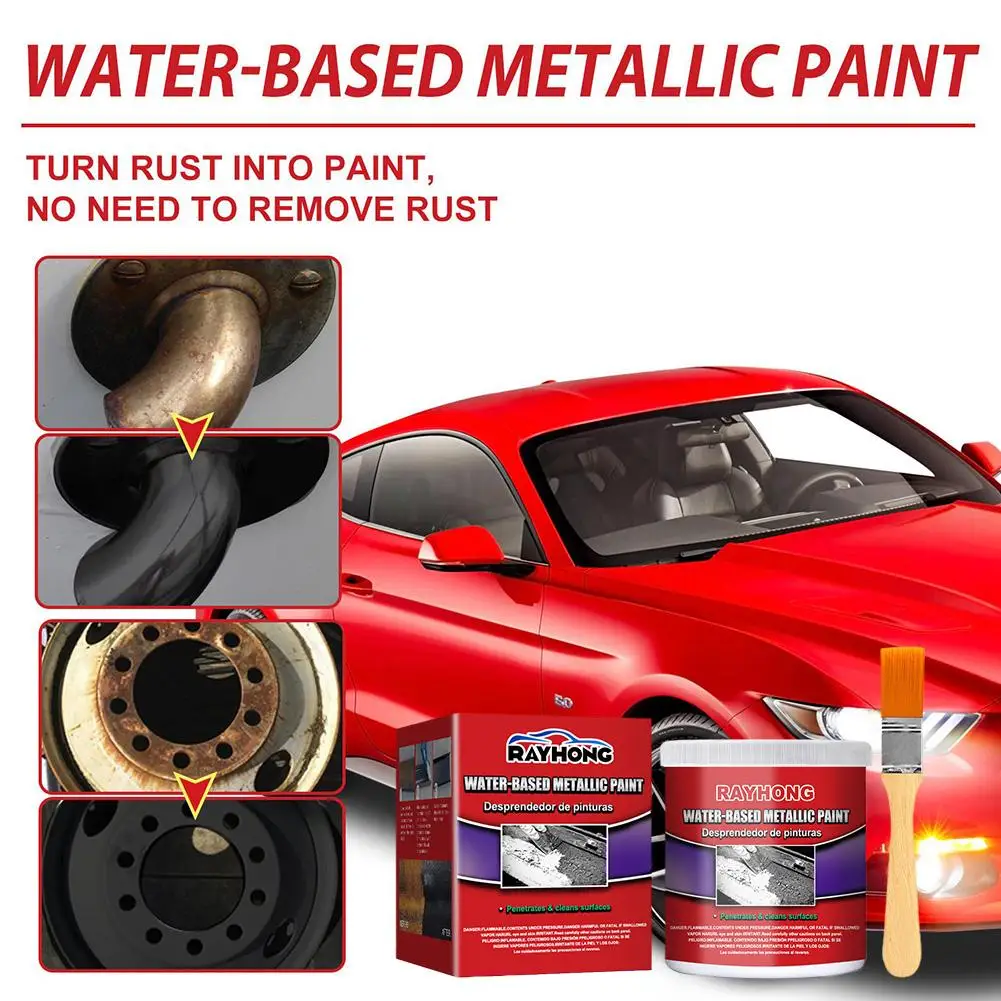 100ml Car Anti-Rust Chassis Rust Converter Water-Based Primer Metal Surface Deruster Long Lasting Rust Removal Agent