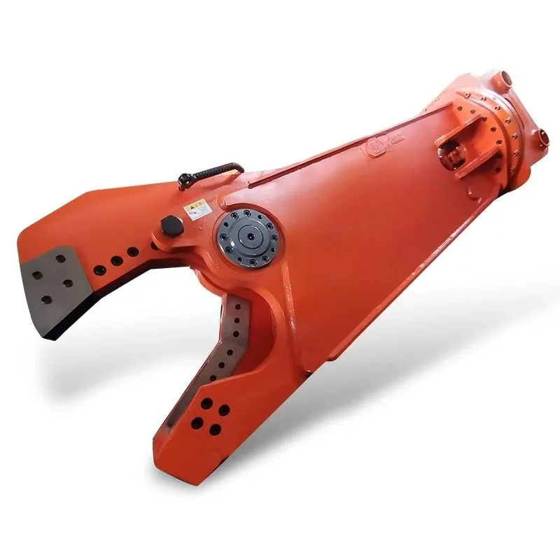 Heavy Duty Double Cylinder Hydraulic Shear Powerful Cutting Attachment For Steel Structure Demolition Site Use