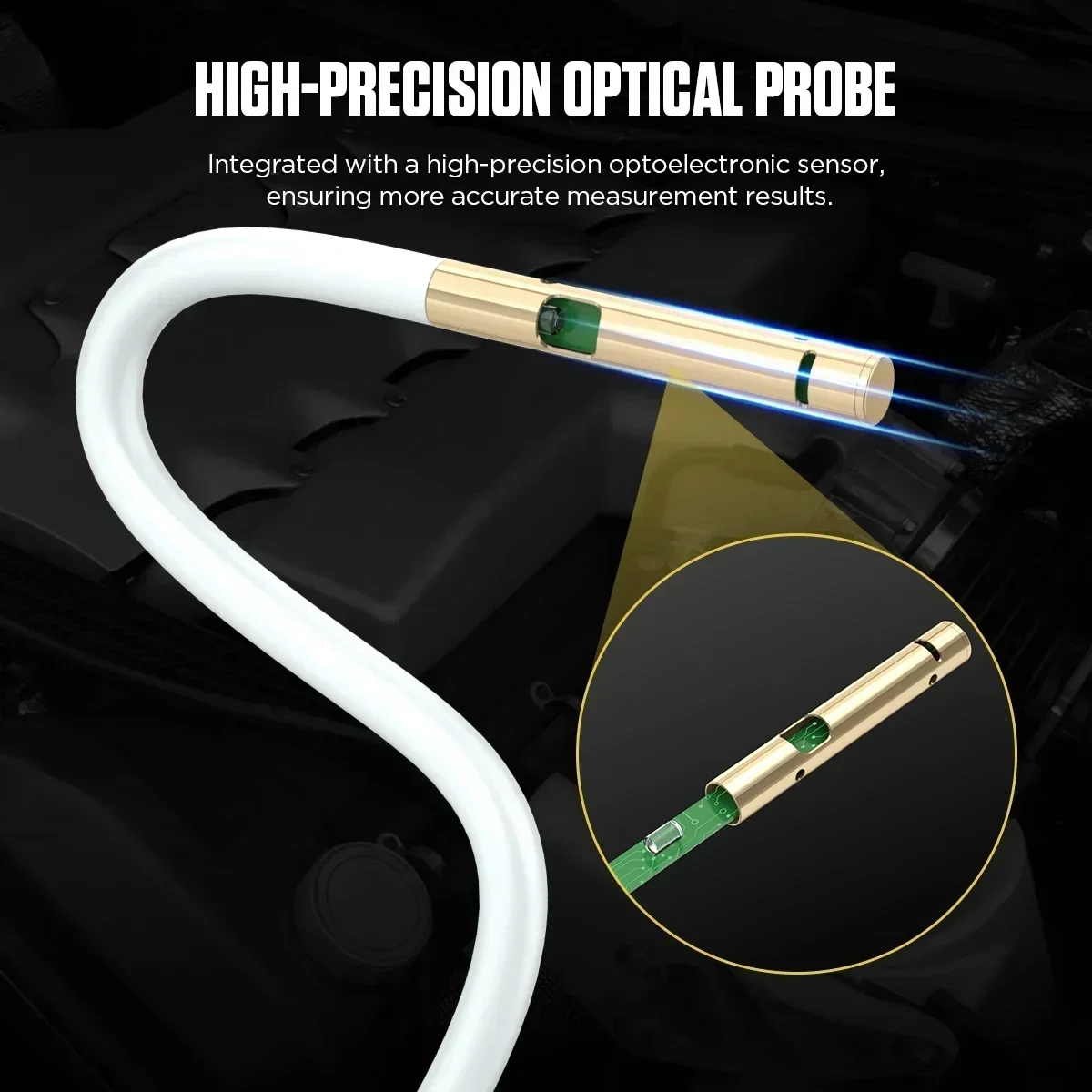 Noreter AS503 Automobile Engine Oil Tester Diesel Engine Lubricating Oil Analyzer Hose Probe Detection Tool Car Inspection Tools