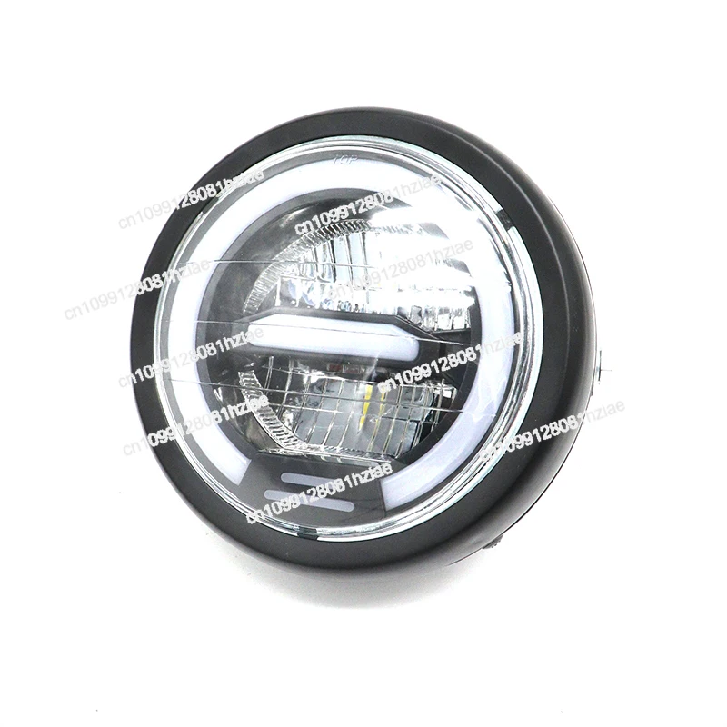 

Retro Motorcycle Modified Headlights LED Far and Near Headlights Assembly Universal