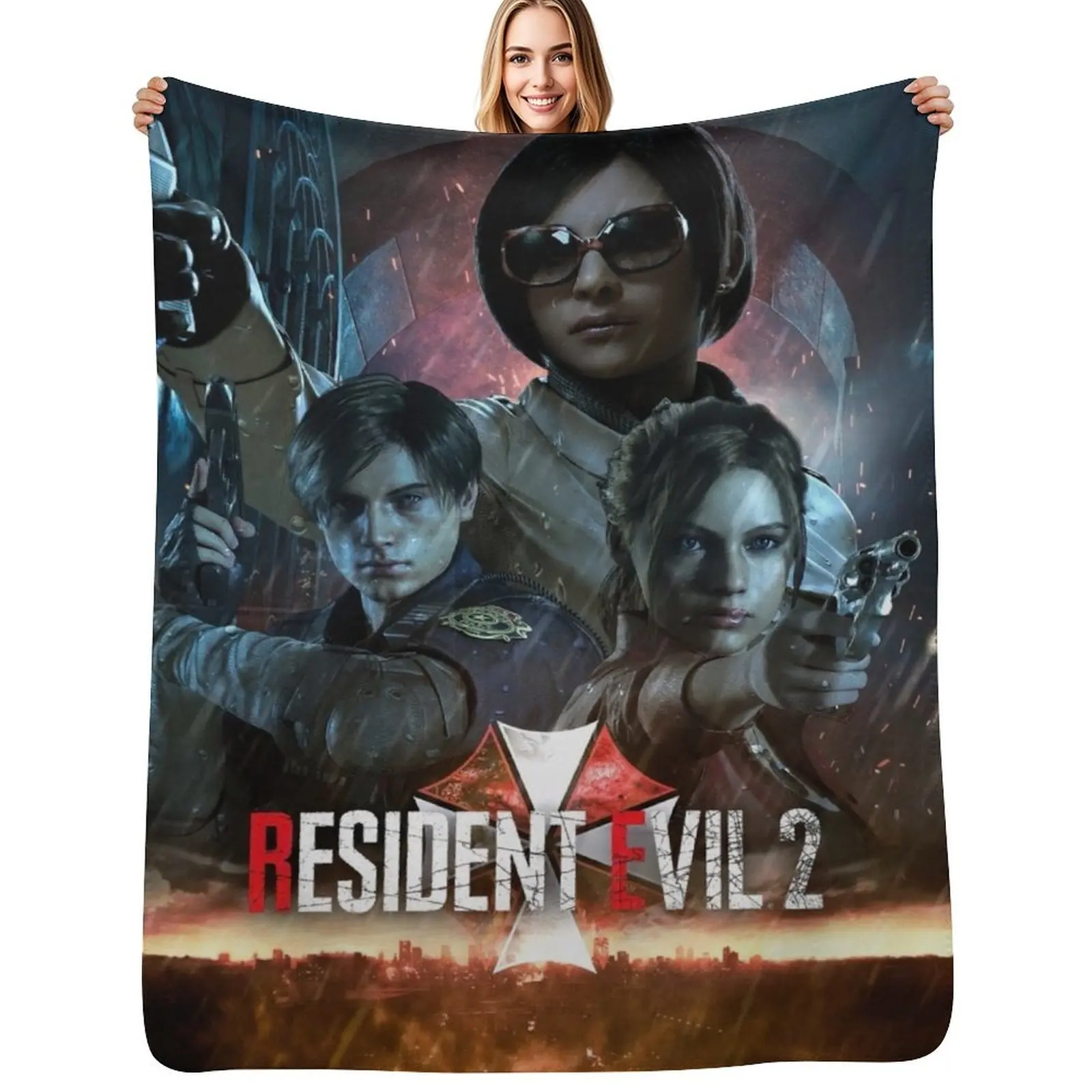 Re 2 Throw Blanket Faux Fur Soft Warm Blanket for Bed