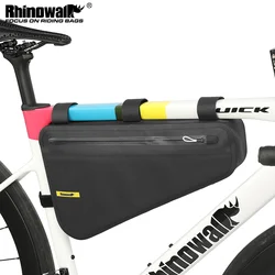 Rhinowalk Bicycle Triangle Bag Frame Bag HighCapacity 4L Waterproof Bicycle Frame Tube Bag Cycling Tool Pouch Bag Bike Accessory