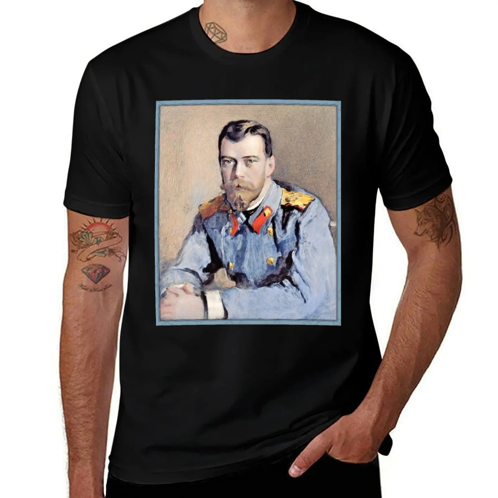 

of 1913 tshirt designer Nicholas Russia, II. man shirt man Last luxury litograph czar t T-Shirt anime t shirt