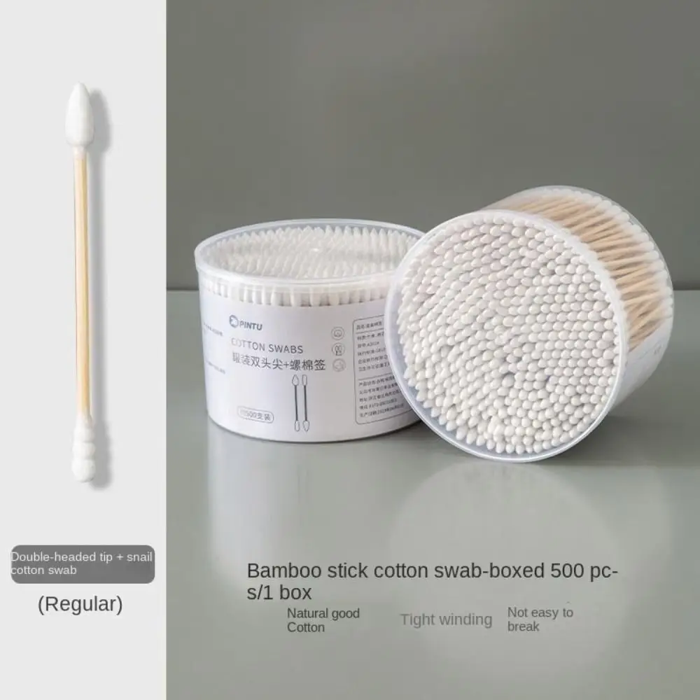 

Durable Double Head Cotton Swab Wooden Wadded Sticks Multipurpose Disposable Cotton Swab Nose Ears Cleaning Tools