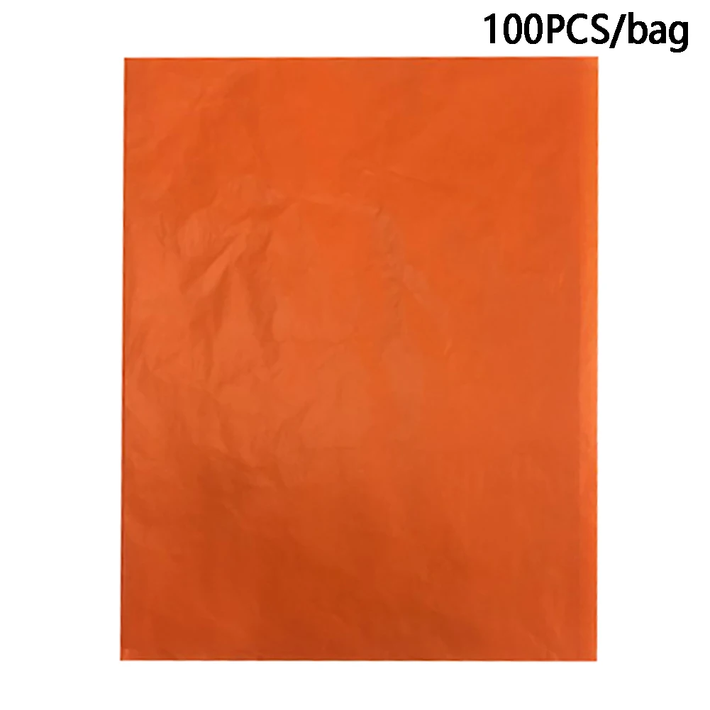 100pcs Transfer One Side Tracing Copy Home Office Colorful Carbon Paper Fabric Drawing A4 DIY Handmade Cloth Craft Embroidery